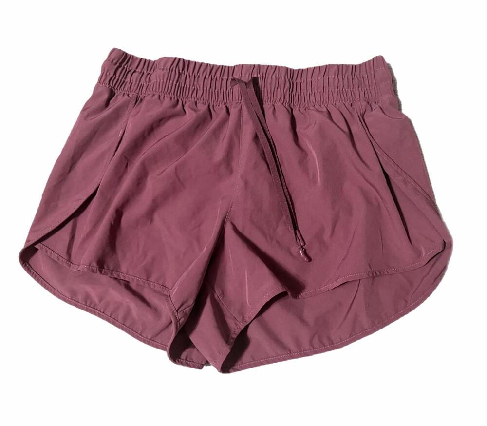 90 Degree By Reflex Running Shorts Mauve High Waisted  with Liner Sz L